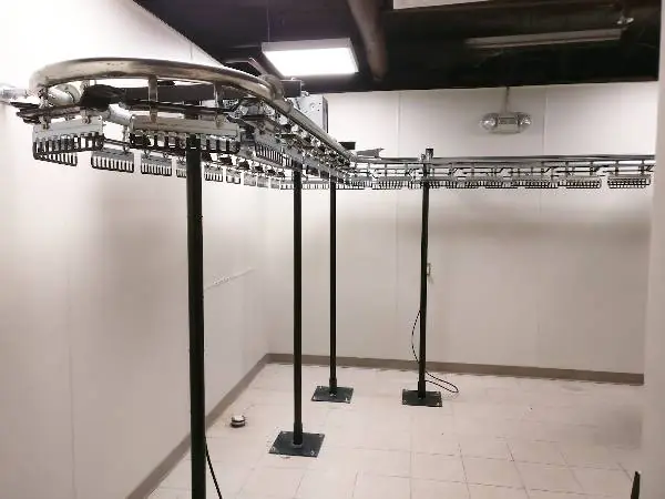 Alpha Conveyor overhead garment conveyor installation